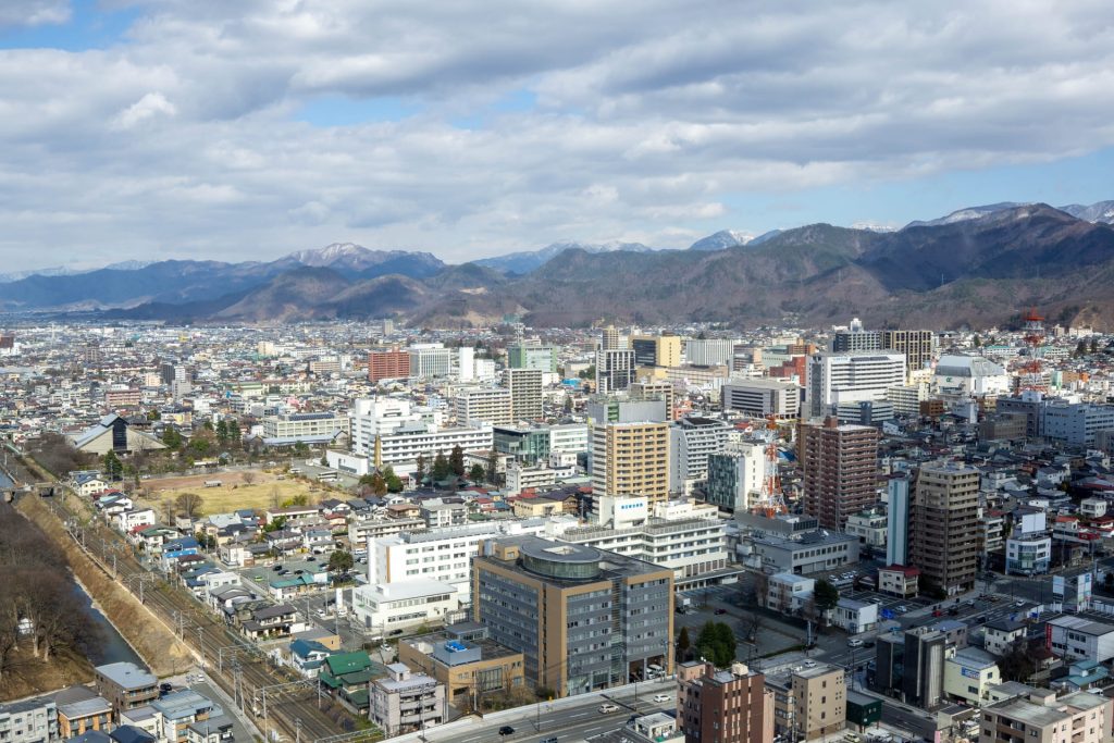 建物が並ぶ地域