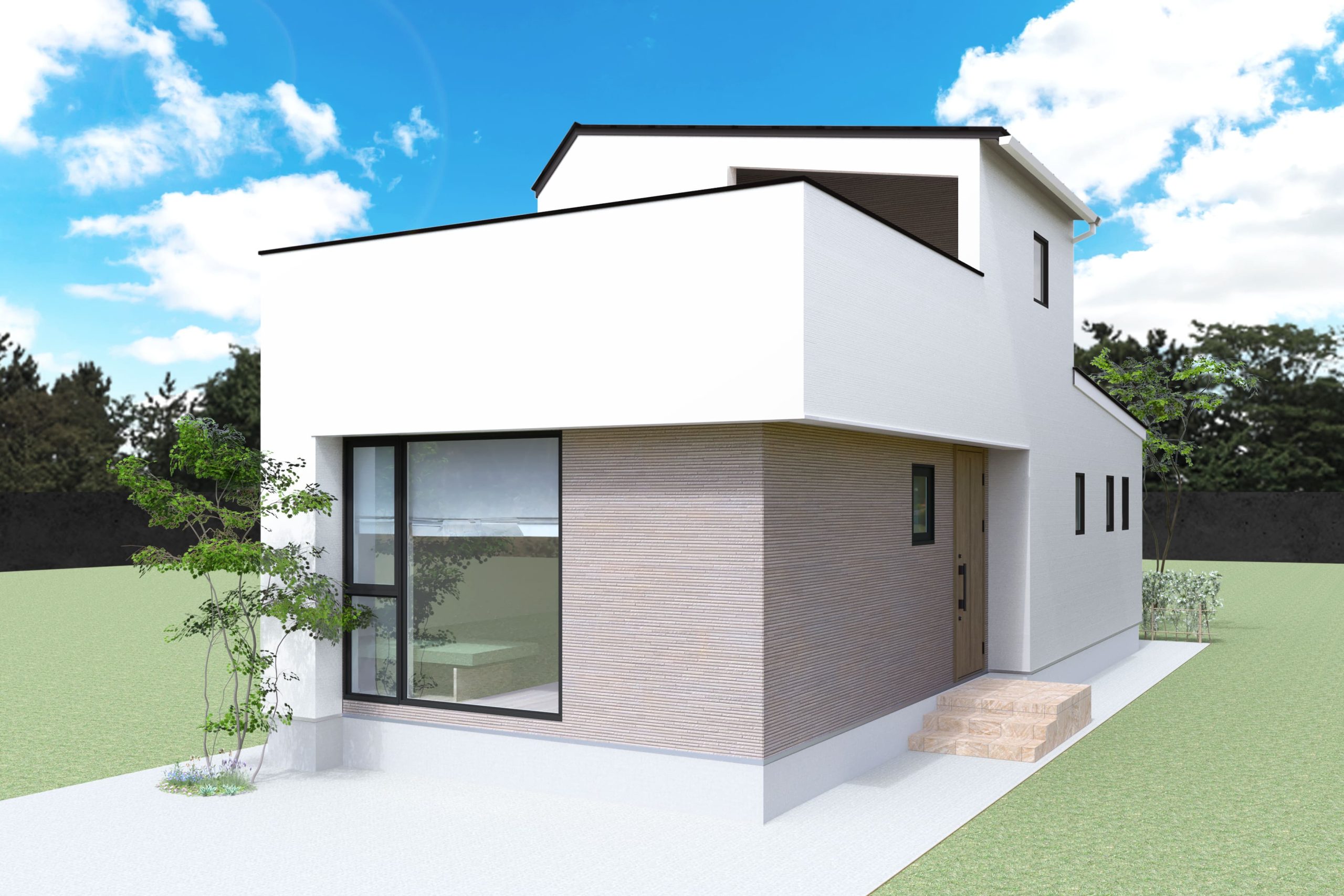 【建売住宅　5980万円】仙台市太白区泉崎♦20坪 泉崎モデルハウス♦屋上庭園付き平屋
