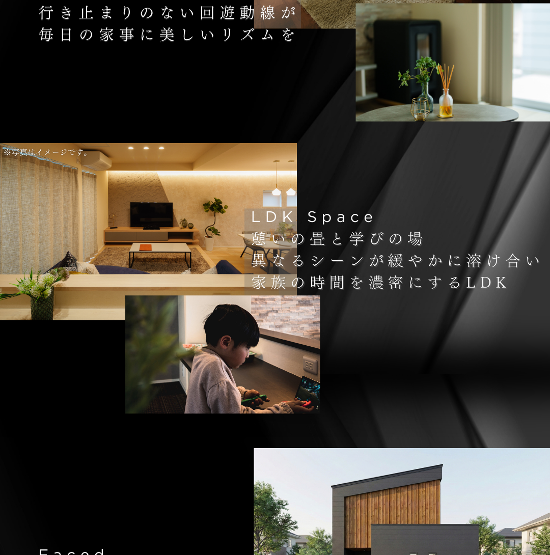 憩いの小上がり畳コーナーと学びの場が緩やかに溶け合うLDK。家族の時間を濃密にする、シーン別空間設計の事例。